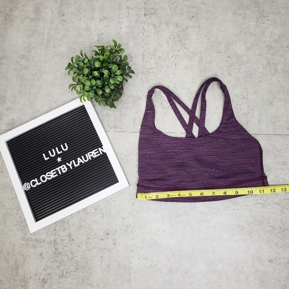 Lululemon Energy Bra "Wee Are From Space Plum" - Picture 7 of 12
